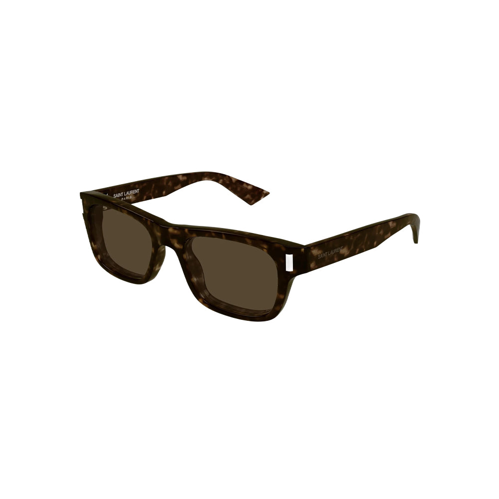 Saint Laurent SL 83 sunglasses in havana, 45° view