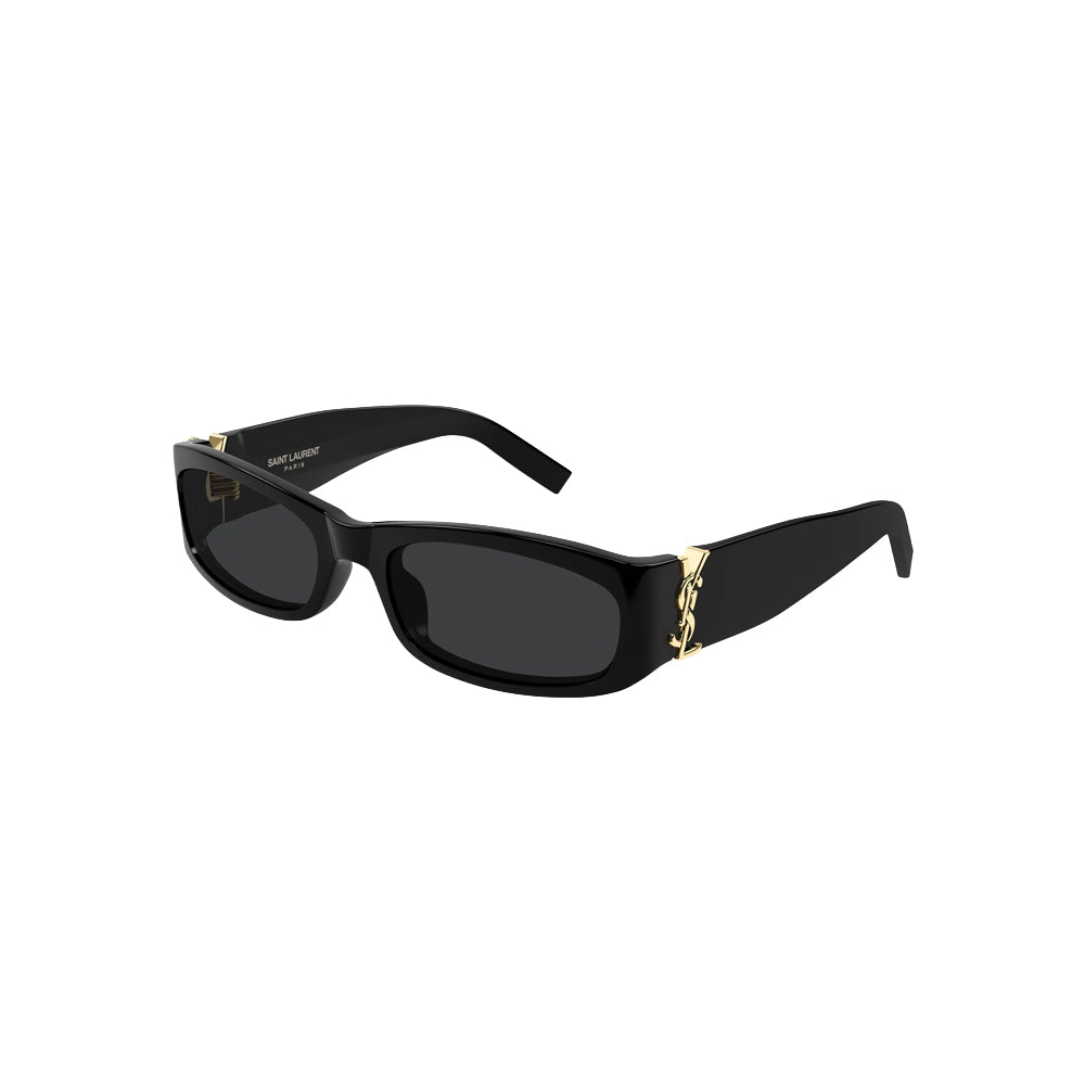 Saint Laurent SL M152 sunglasses in black, 45° view