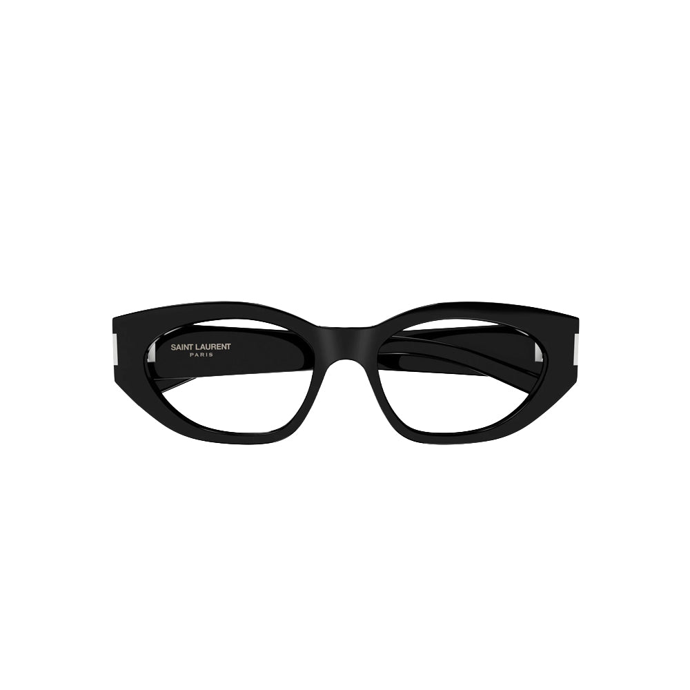 Saint Laurent SL638 glasses in black, front view
