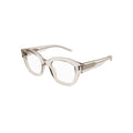 Saint Laurent SL640 sunglasses in grey, 45° view