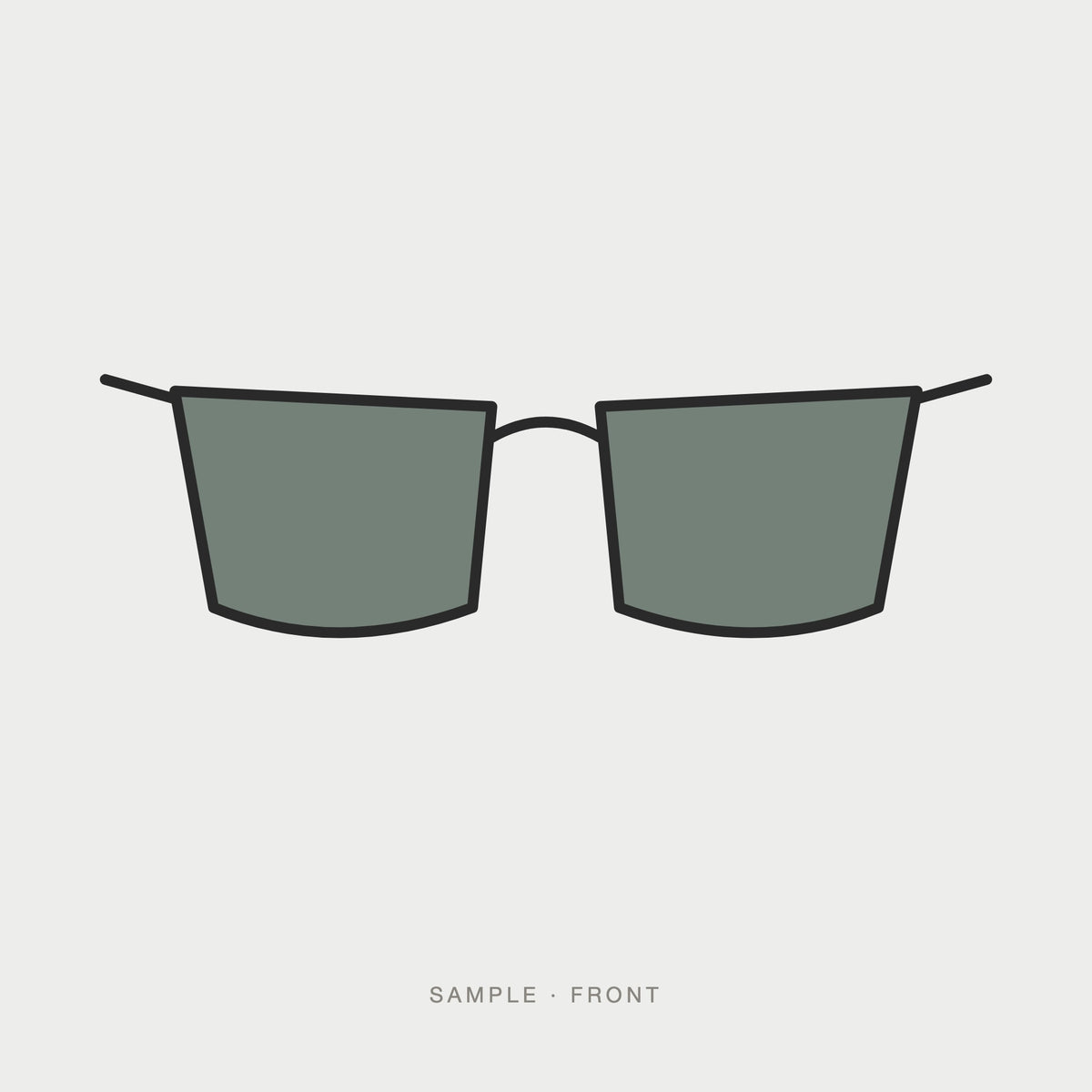 Ray-Ban Ray-Ban Meta Wayfarer Gen 2 in Matte Black with sun lenses, front view (sample image)