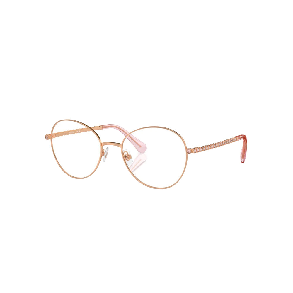 Swarovski SK1013 glasses in gold, 45° view