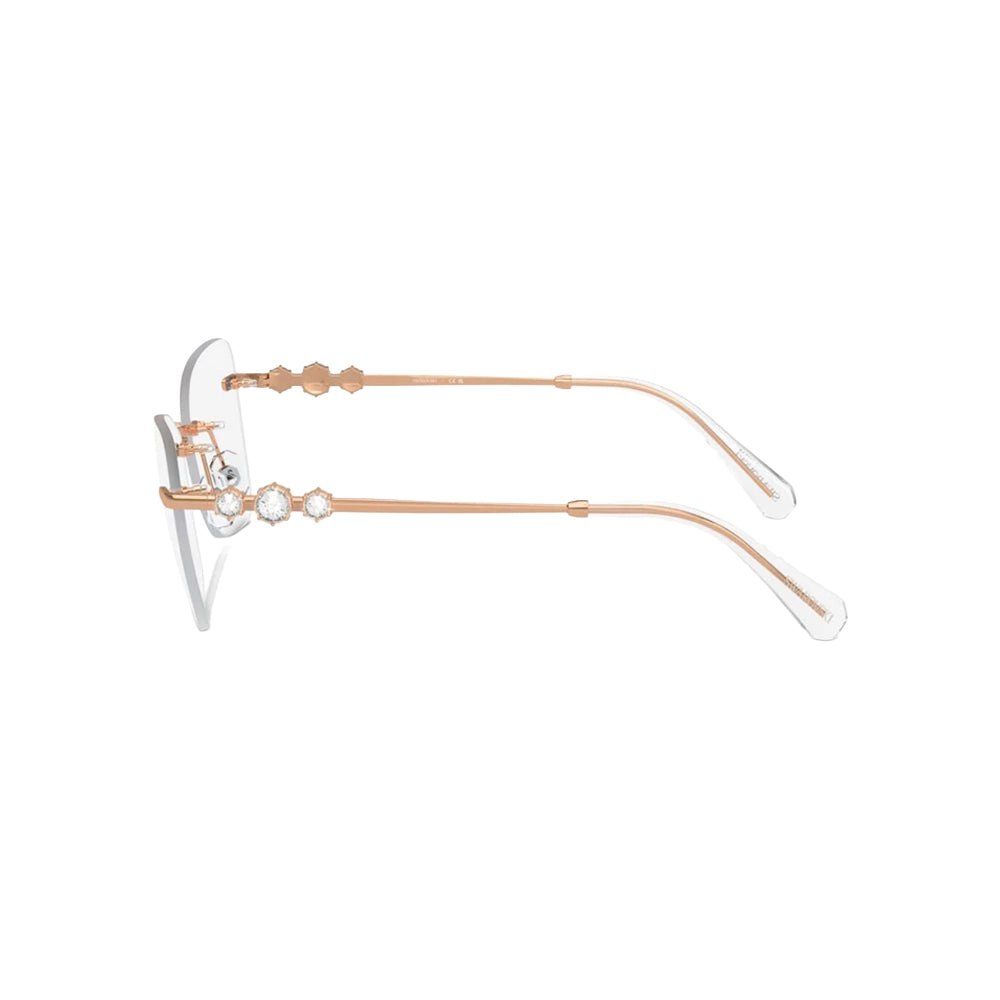 Swarovski SK1014 glasses in gold, side view