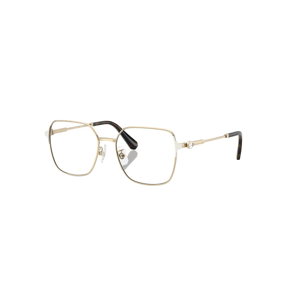 Swarovski SK1020D glasses in gold, 45° view