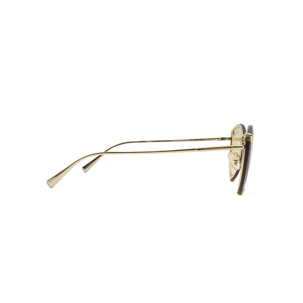 Tiffany & Co. TF 3090 sunglasses in gold, side view