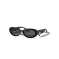 Tiffany & Co. TF 4221 sunglasses in black, 45° view