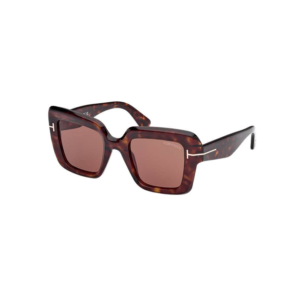 Tom Ford ESME TF1157 glasses in havana, 45° view