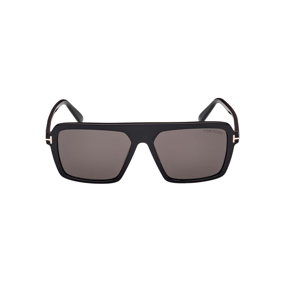 Tom Ford FT1176 sunglasses in black, front view