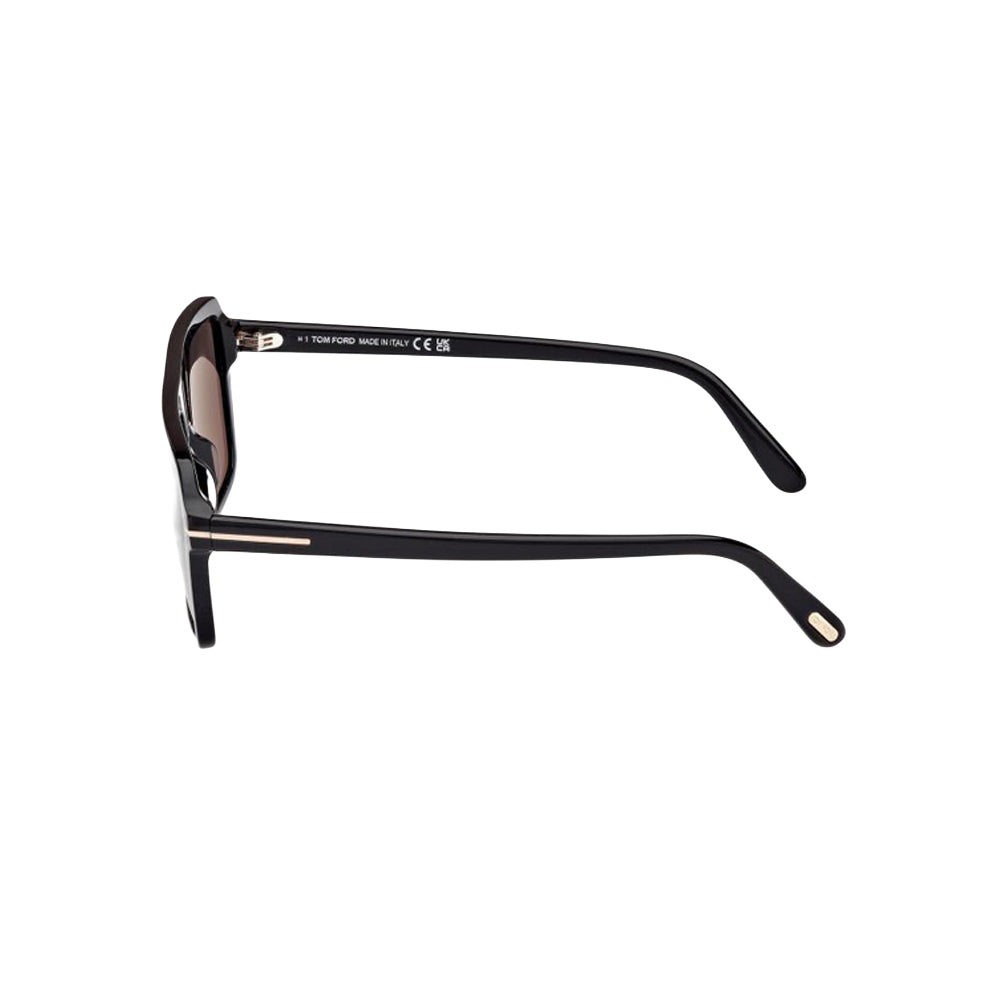Tom Ford FT1176 sunglasses in black, side view