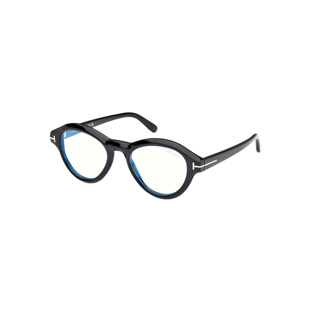 Tom Ford FT5962 sunglasses in black, 45° view