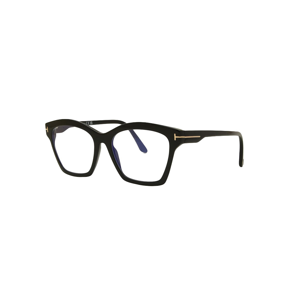 Tom Ford FT5965 sunglasses in black, 45° view