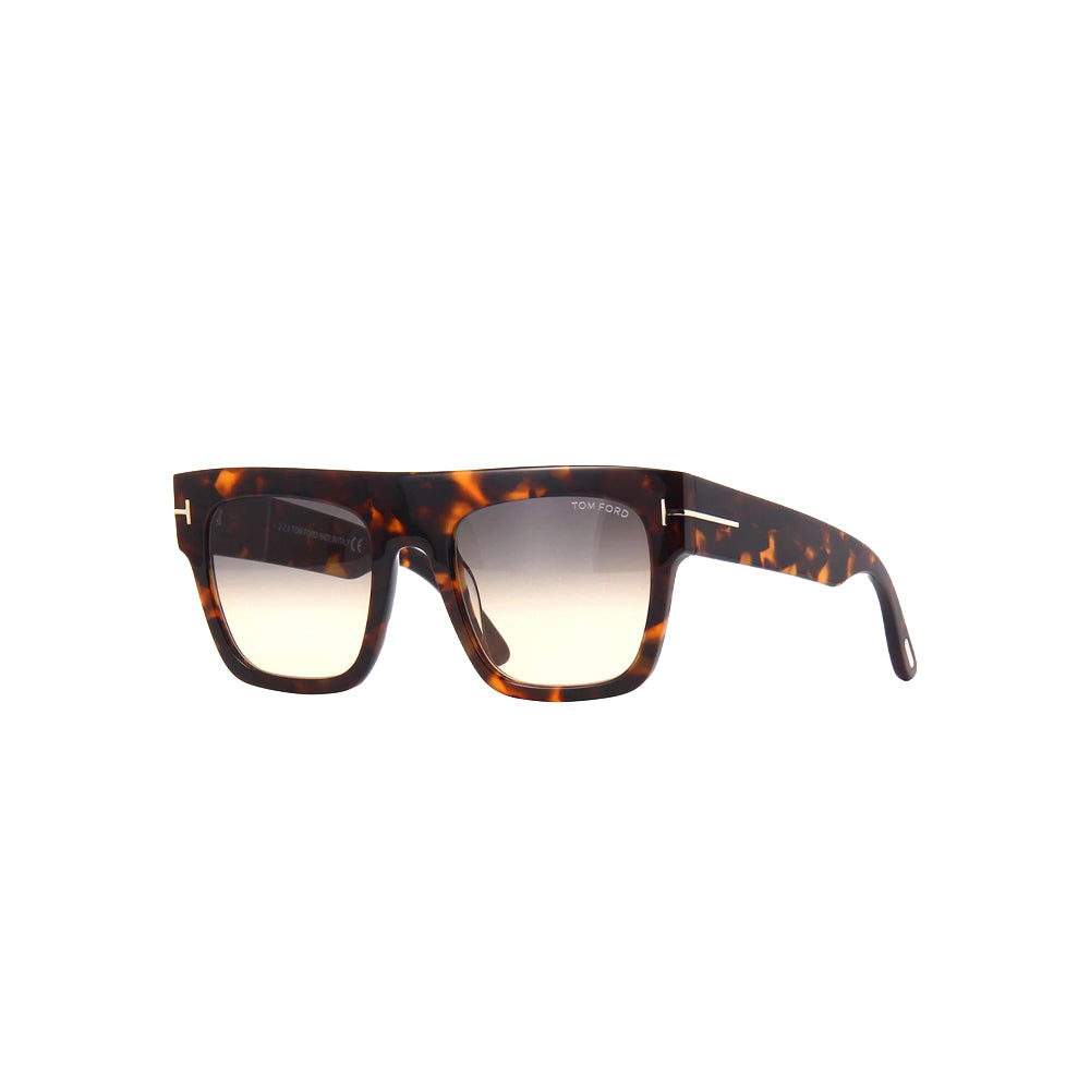 Tom Ford TF0847 glasses in havana, 45° view