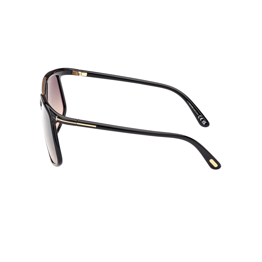 Tom Ford TF1038 sunglasses in black, side view