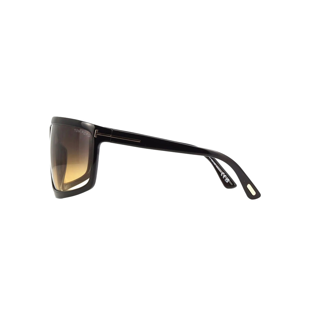 Tom Ford TF1066 glasses in black, side view