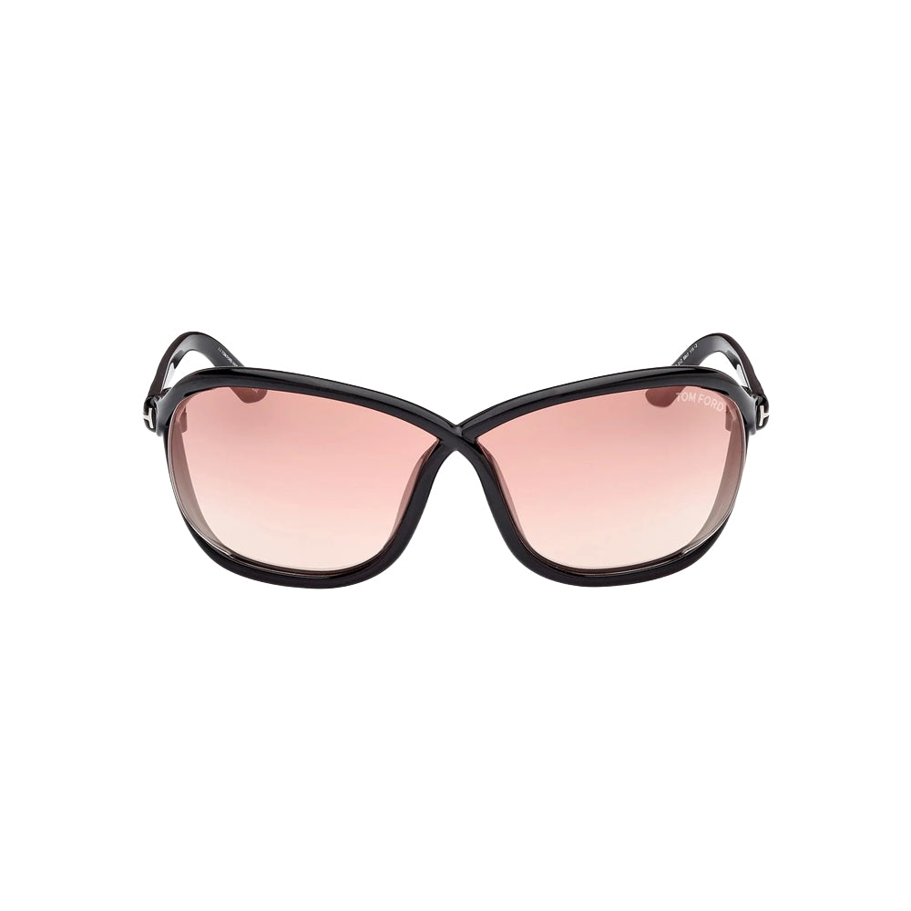 Tom Ford TF1069 glasses in black, front view