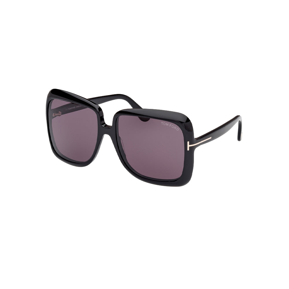 Tom Ford TF1156 sunglasses in black, 45° view