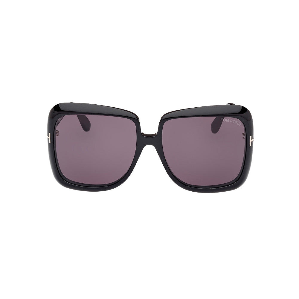 Tom Ford TF1156 sunglasses in black, front view