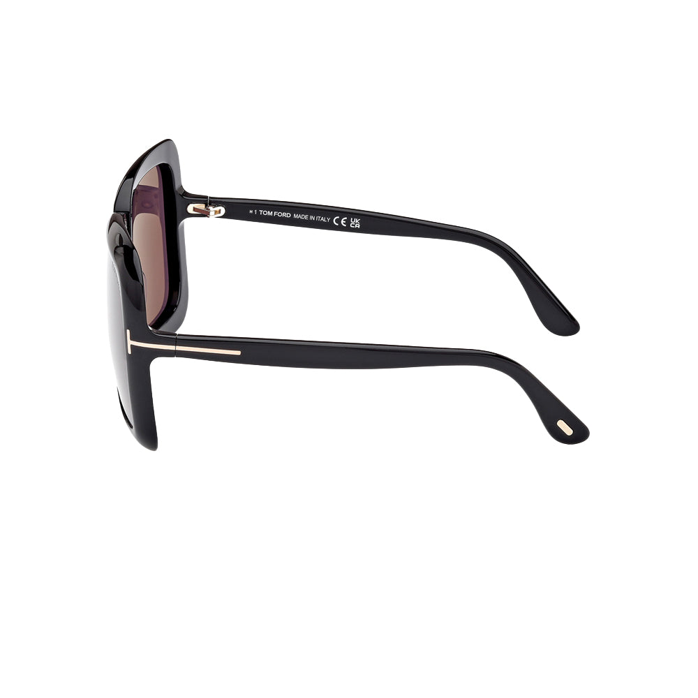 Tom Ford TF1156 sunglasses in black, side view