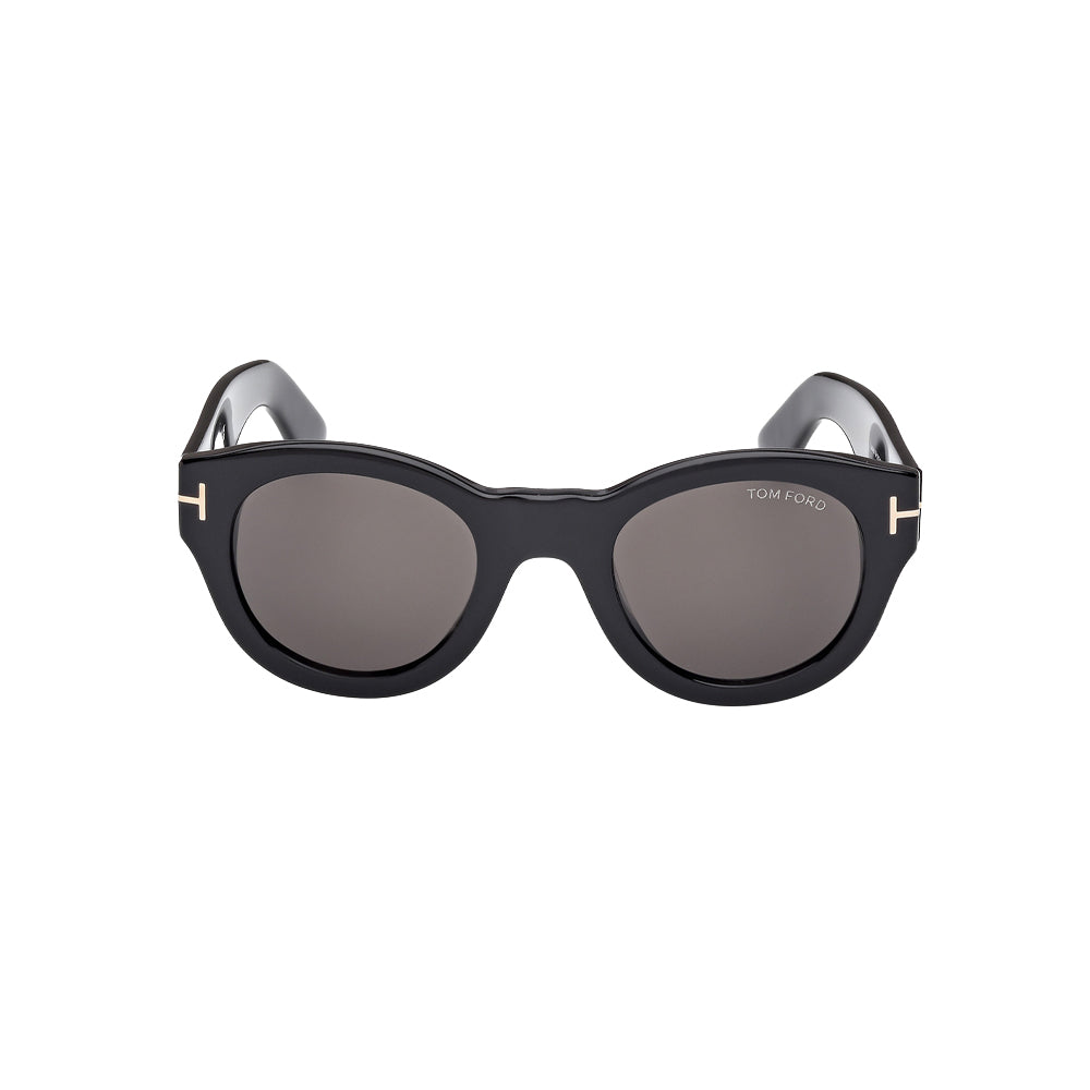 Tom Ford TF1212 glasses in black, front view