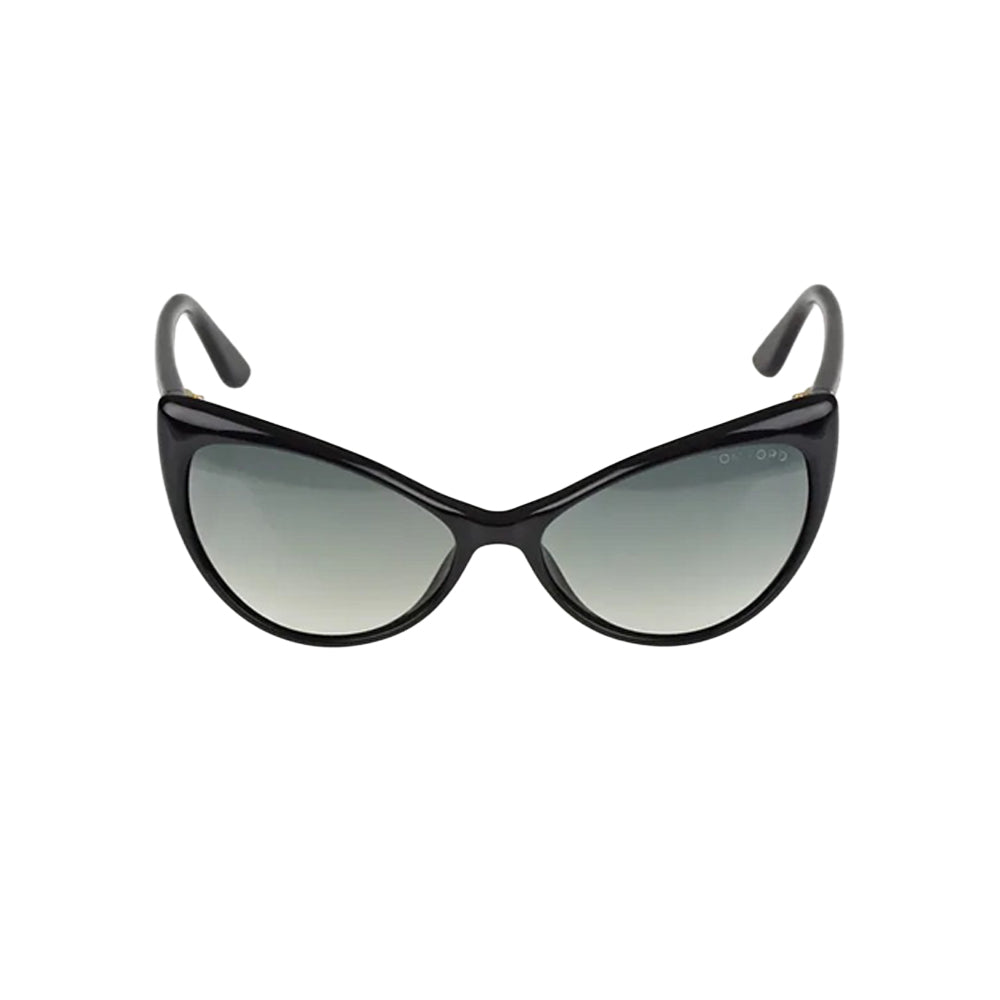 Tom Ford TF303 sunglasses in black, front view