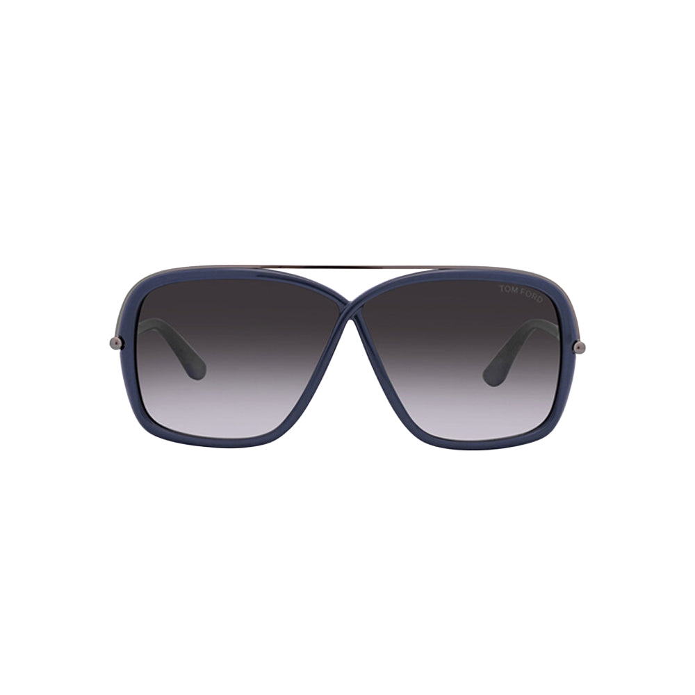 Tom Ford TF455 glasses in blue, front view