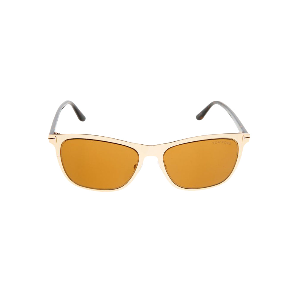 Tom Ford TF526 sunglasses in gold, front view