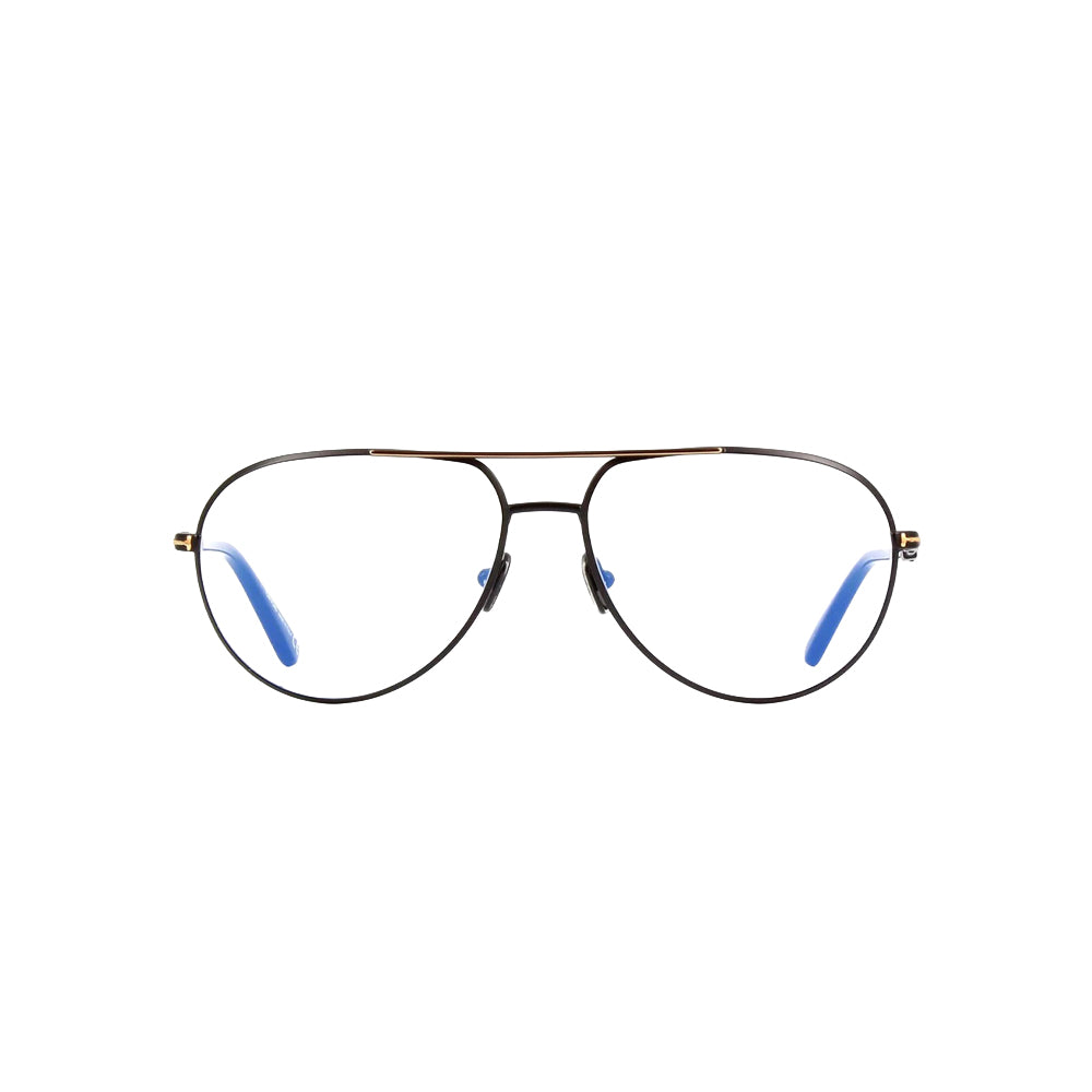 Tom Ford TF5829-B glasses in black, front view