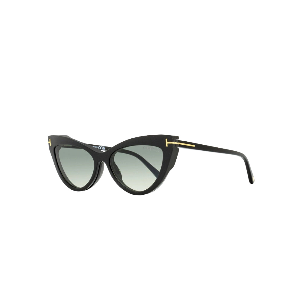 Tom Ford TF5896-B glasses in black, 45° view