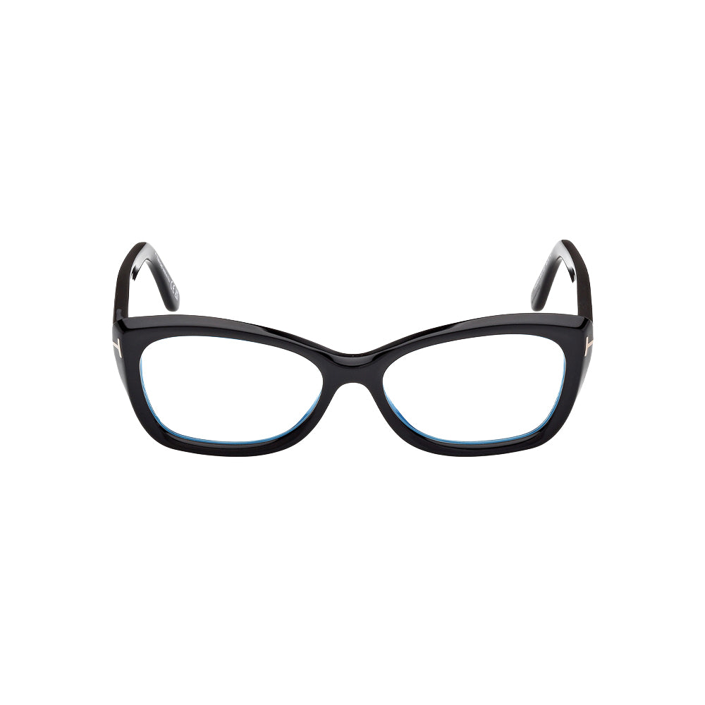 Tom Ford TF6046-B glasses in black, front view