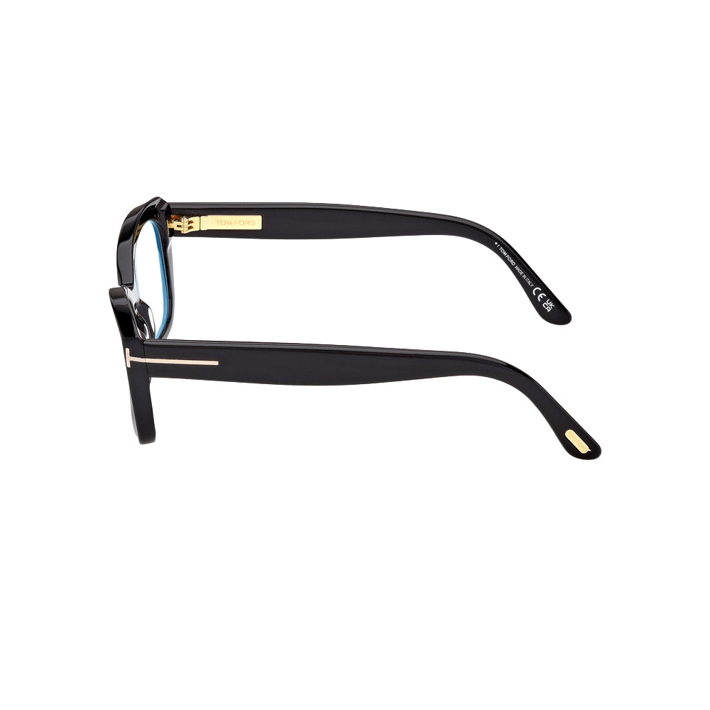Tom Ford TF6046-B glasses in black, side view