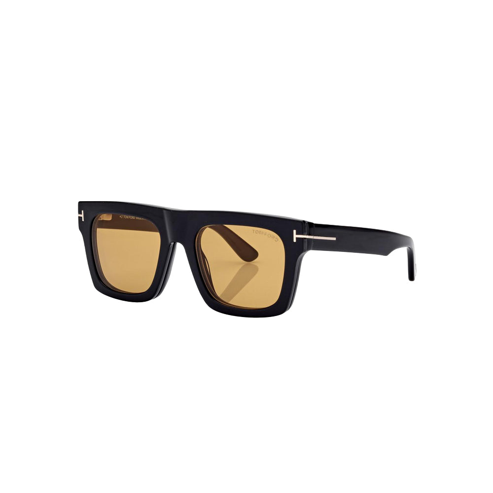Tom Ford TF6068-B sunglasses in black, 45° view
