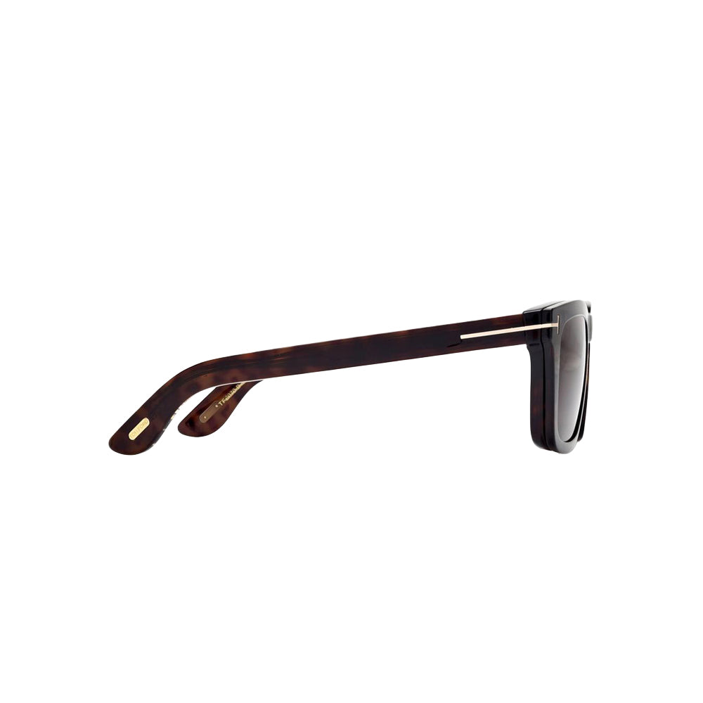 Tom Ford TF6070-B sunglasses in havana, side view
