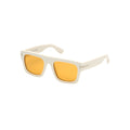 Tom Ford TF711 sunglasses in white, 45° view