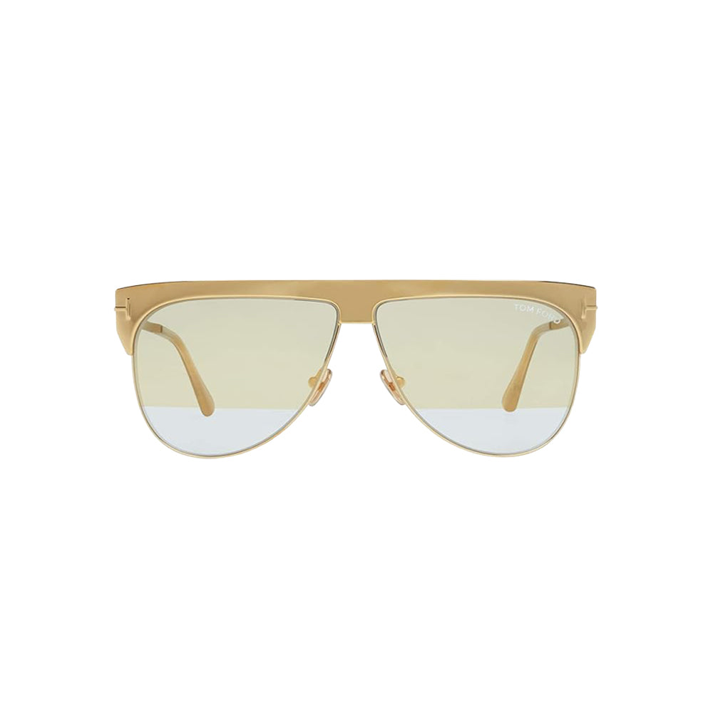 Tom Ford TF757 sunglasses in gold, front view