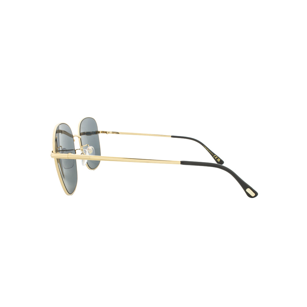 Tom Ford TF888 glasses in gold, side view