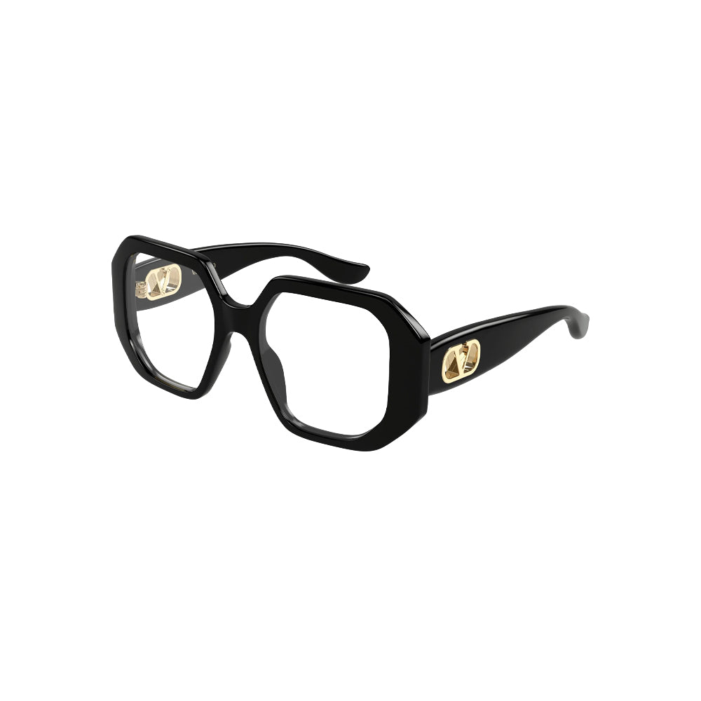 Valentino VG0003O glasses in black, 45° view