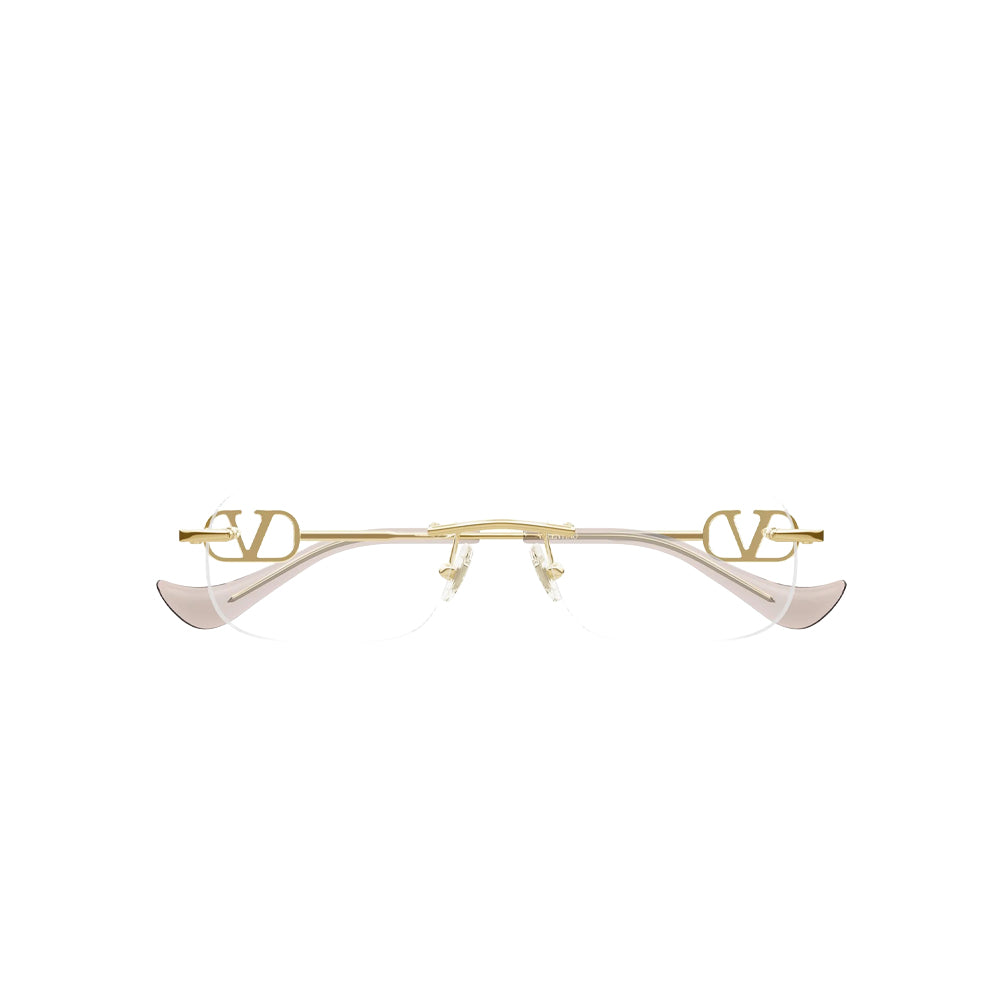 Valentino VG0034O glasses in gold, front view