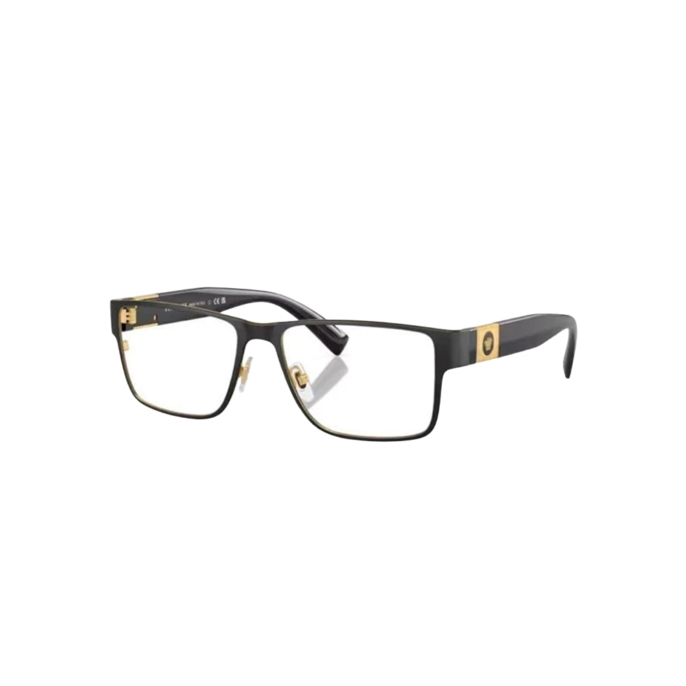 Versace 1274 glasses in black, 45° view