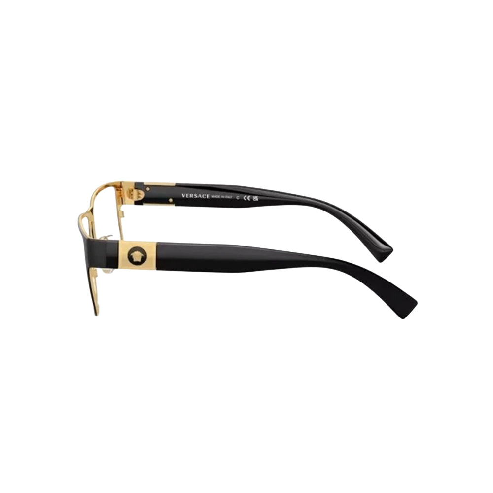 Versace 1274 glasses in black, side view
