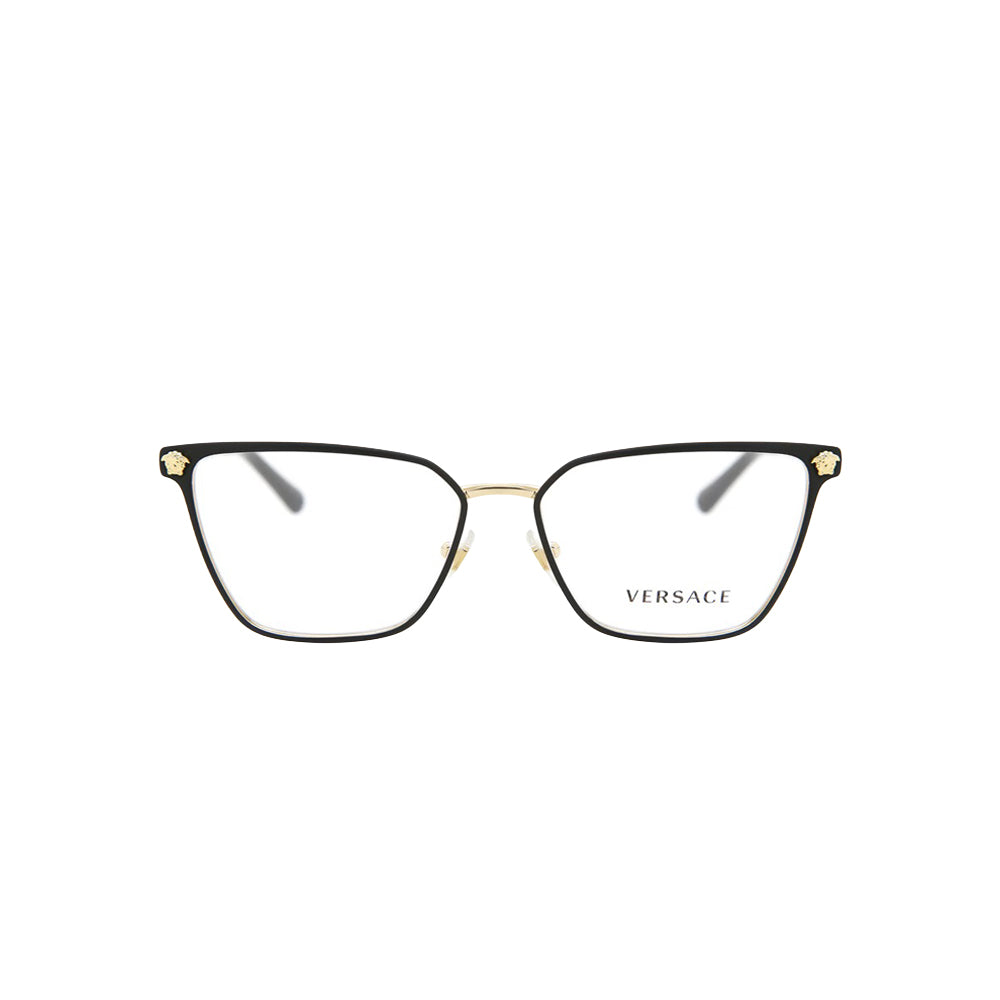 Versace 1275 glasses in gold, front view