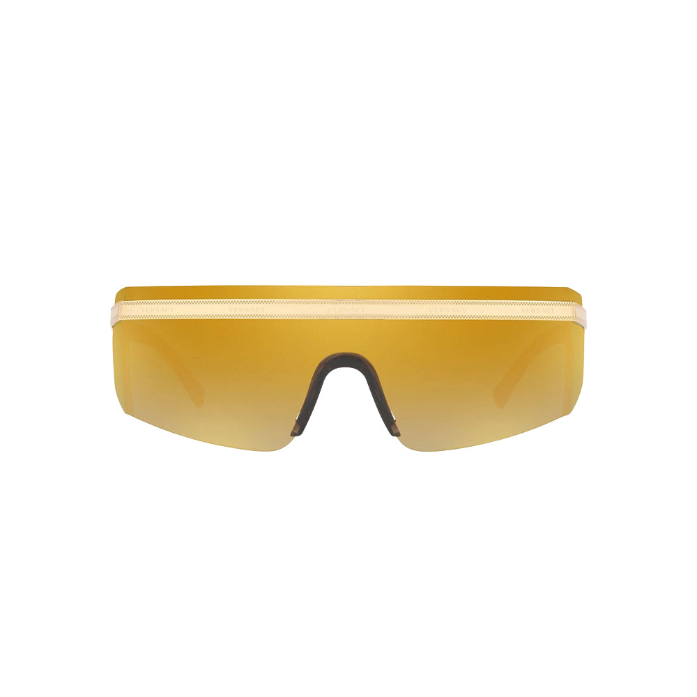 Versace 2208 sunglasses in gold, front view