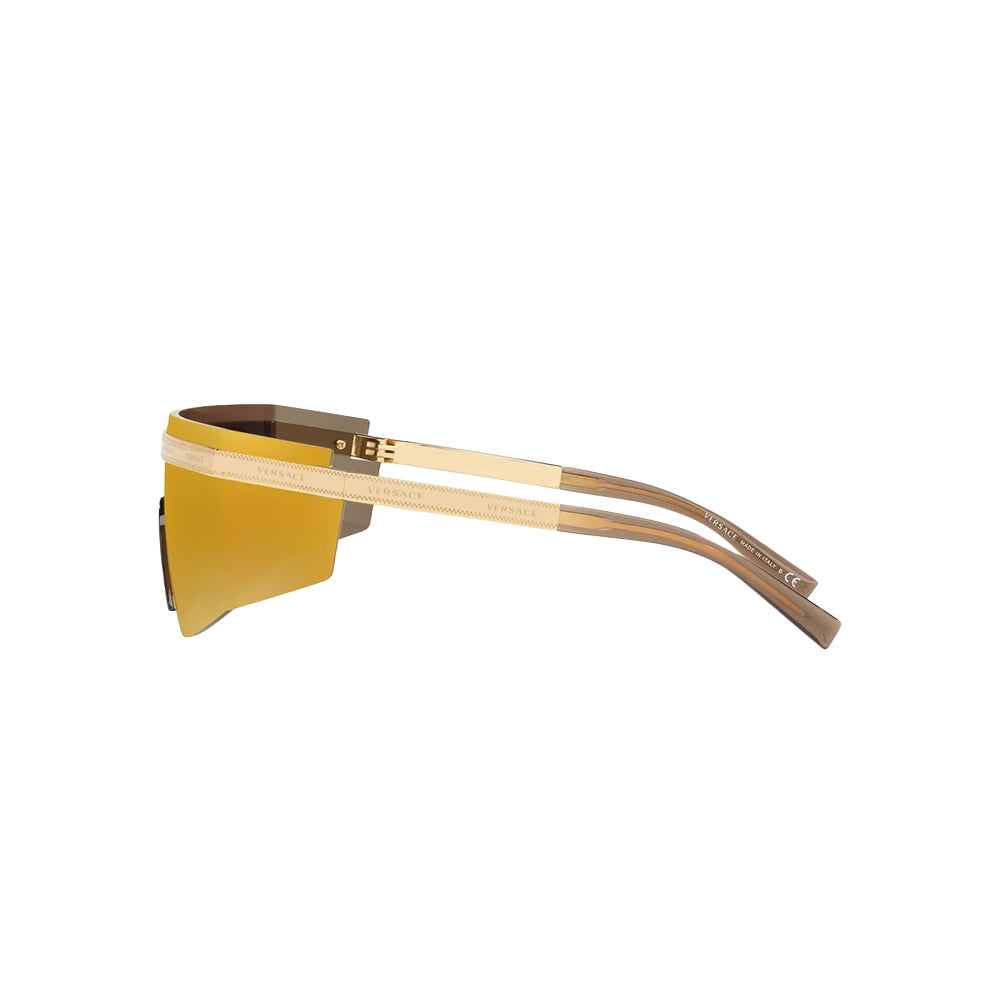Versace 2208 sunglasses in gold, side view