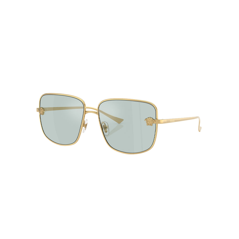 Versace 2282 sunglasses in gold, 45° view