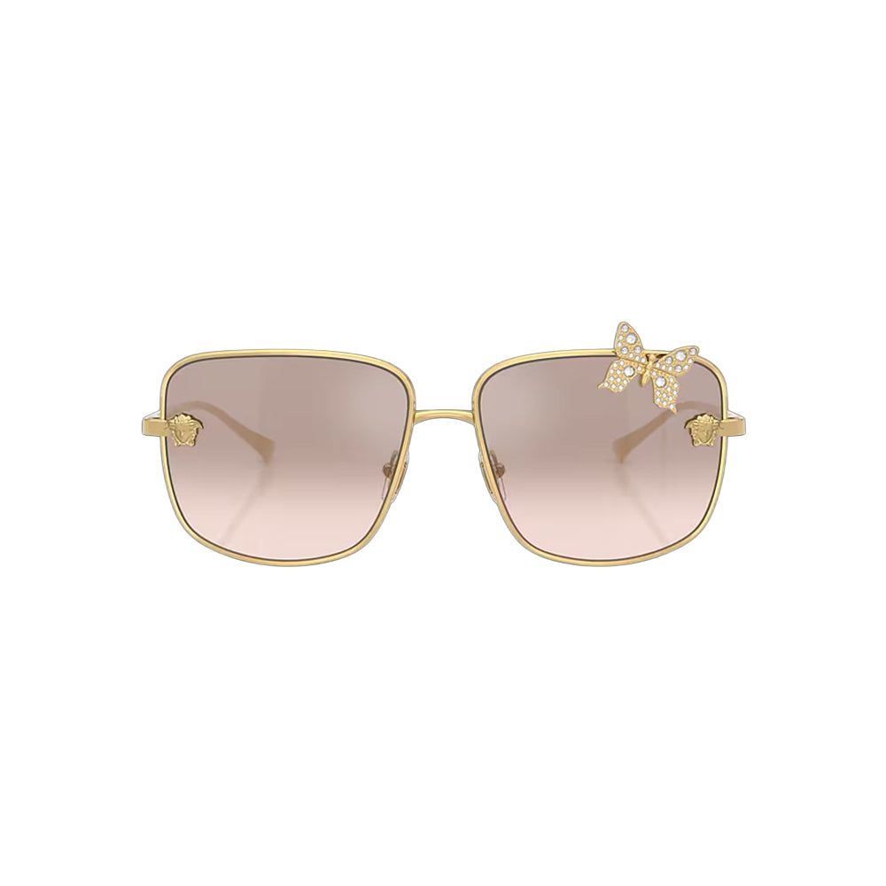Versace 2282 sunglasses in gold, front view