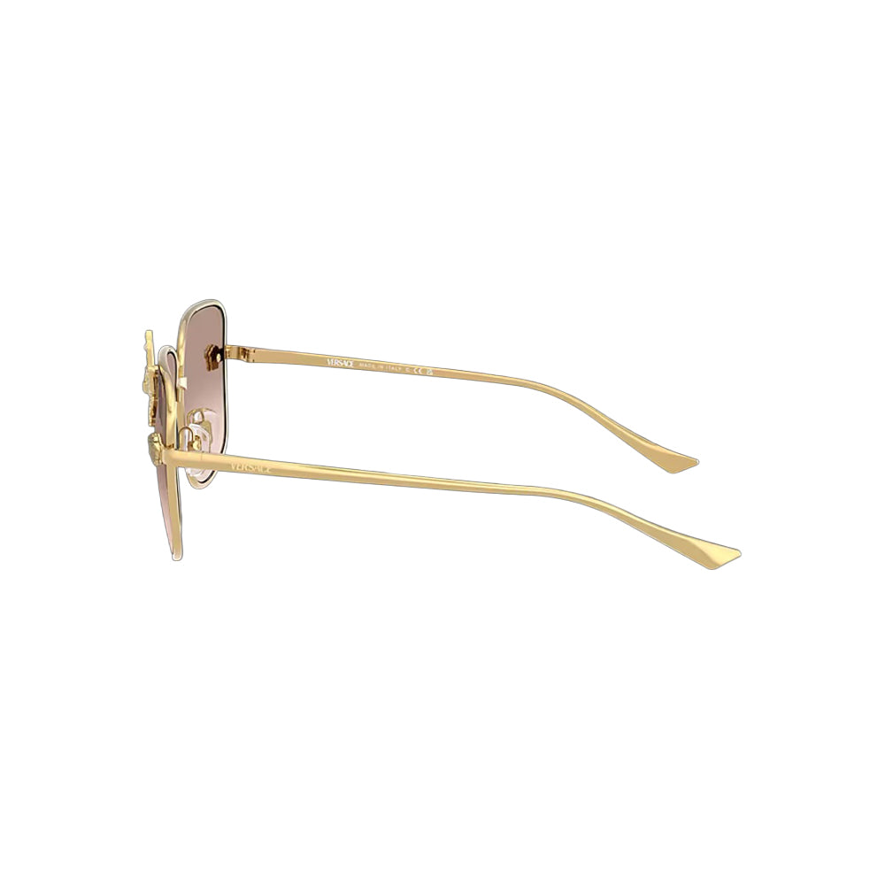 Versace 2282 sunglasses in gold, side view