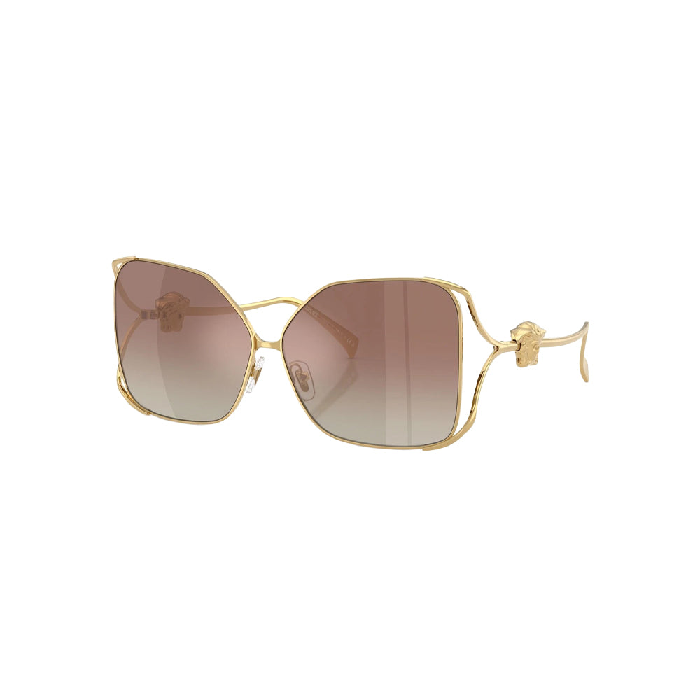 Versace 2288 sunglasses in gold, 45° view