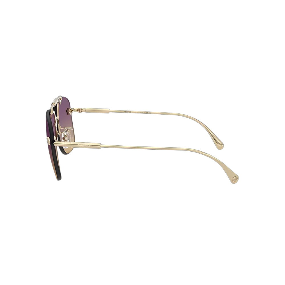 Versace 2296 sunglasses in gold, side view