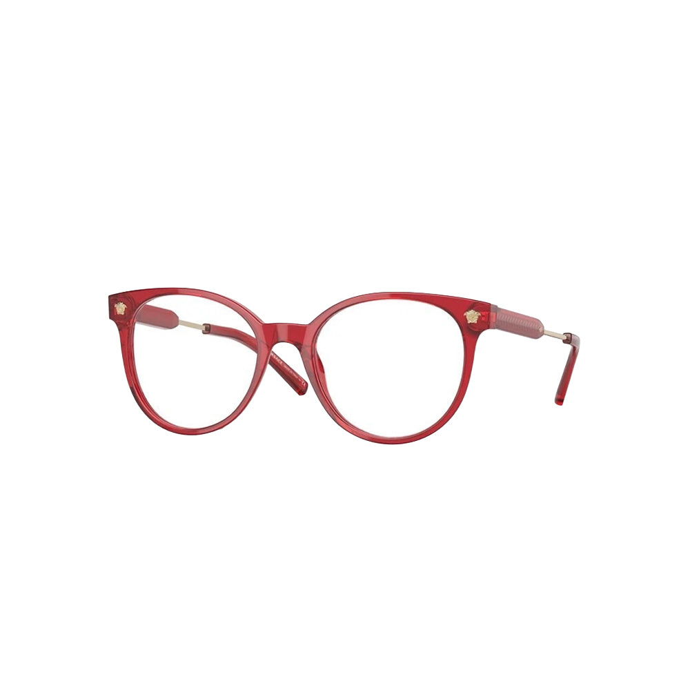 Versace 3291 glasses in red, 45° view