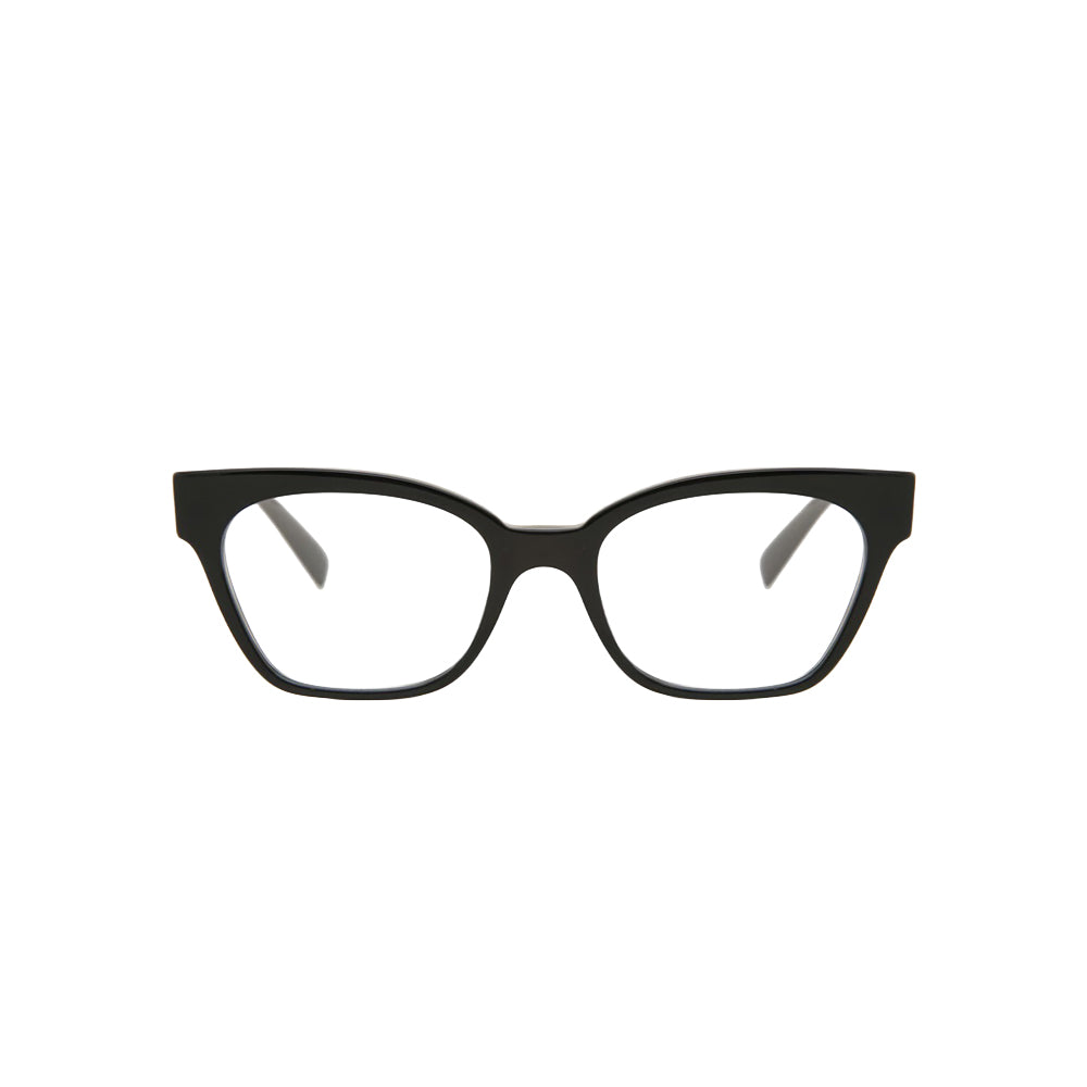 Versace 3294 glasses in black, front view