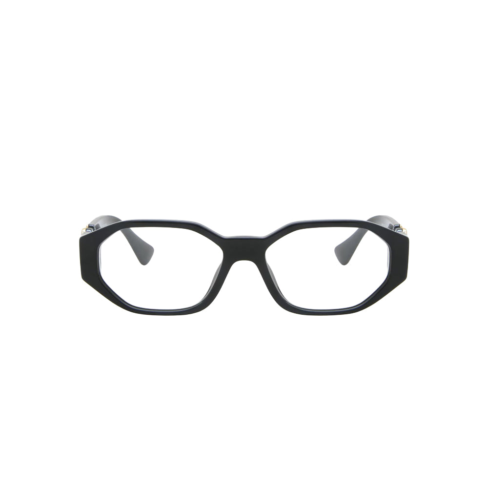Versace 3320-U glasses in black, front view